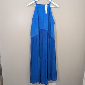Pilcro by Anthropologie Twofer Midi Dress Blue - Size S